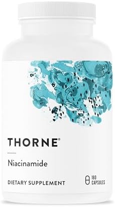 THORNE - Niacinamida - Suplemento de Vitamina B3 Sin Enrojecimiento - Apoya la Salud de la Piel - 180 Cápsulas Sin Gluten, Lácteos ni Soja - imagen 1