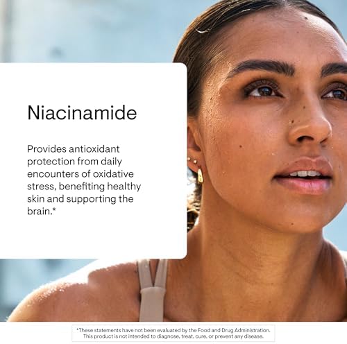 THORNE - Niacinamida - Suplemento de Vitamina B3 Sin Enrojecimiento - Apoya la Salud de la Piel - 180 Cápsulas Sin Gluten, Lácteos ni Soja - imagen 3