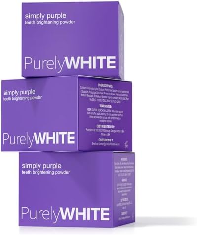 PurelyWHITE DELUXE, Polvo Iluminador Simply Purple - Oculta Manchas, Sin Sensibilidad - Polvo Blanqueador Seguro para Esmalte, Ideal para Café, Té, - imagen 6