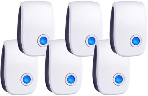 Repelente Ultrasónico de Plagas 2026, 6 Piezas, Control Electrónico para Ratones, Insectos y Cucarachas, Ideal para Uso Interior - imagen 1