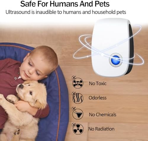 Repelente Ultrasónico de Plagas 2026, 6 Piezas, Control Electrónico para Ratones, Insectos y Cucarachas, Ideal para Uso Interior - imagen 2