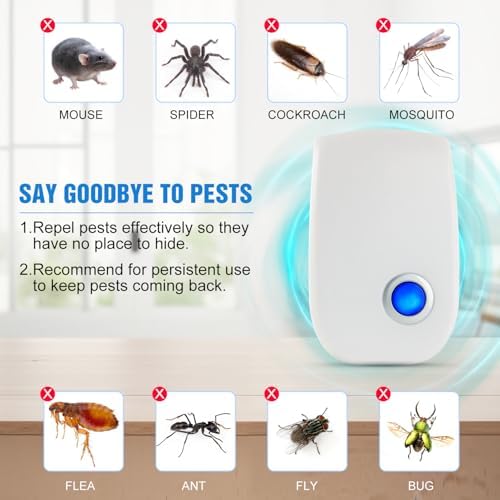 Repelente Ultrasónico de Plagas 2026, 6 Piezas, Control Electrónico para Ratones, Insectos y Cucarachas, Ideal para Uso Interior - imagen 3