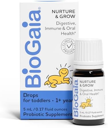 BioGaia Nurture & Grow para Niños | A partir de 1 Año | Probiótico Líquido Sin Alérgenos | Beneficios Digestivos, Inmunitarios y de Salud Oral | - imagen 1