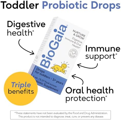 BioGaia Nurture & Grow para Niños | A partir de 1 Año | Probiótico Líquido Sin Alérgenos | Beneficios Digestivos, Inmunitarios y de Salud Oral | - imagen 2