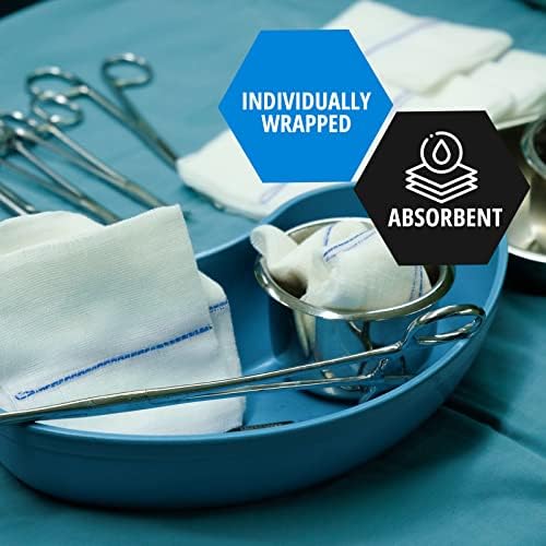 MED PRIDE Almohadillas Abdominales Estériles Ultra Absorbentes [Paquete de 50] - 5”x9” Individualmente Envueltas, Sin Látex y No Adherentes para - imagen 4