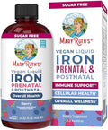 Suplemento de Hierro Líquido MaryRuth’s Prenatal y Postnatal | Con Ferrochel | Producción de Glóbulos Rojos | Sin Azúcar | Vegano | No GMO | Sin - imagen 1