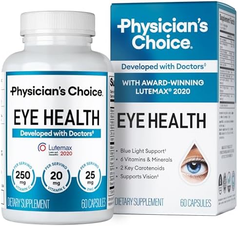 Physician's Choice Salud Ocular - Luteína, Zeaxantina y Extracto de Arándano - Apoya la Fatiga Ocular, Ojos Secos y Salud Visual - Mezcla de - imagen 1