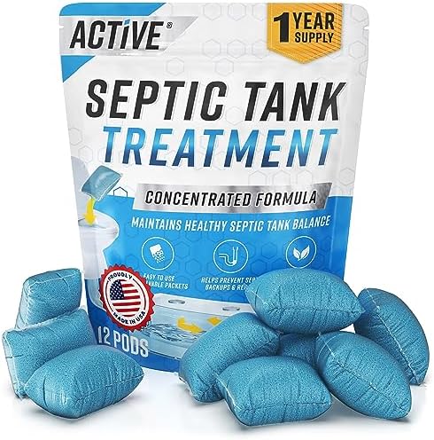 Sistema de Tratamiento para Tanques Sépticos - 12 Paquetes Disolventes | Solución de Bacterias Vivas que Producen Enzimas | Suministro Profesional - imagen 1