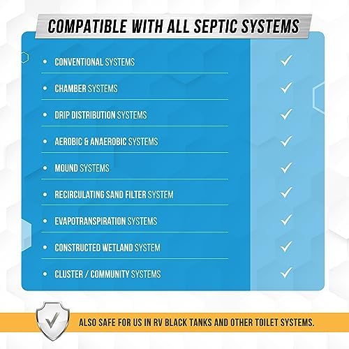 Sistema de Tratamiento para Tanques Sépticos - 12 Paquetes Disolventes | Solución de Bacterias Vivas que Producen Enzimas | Suministro Profesional - imagen 5