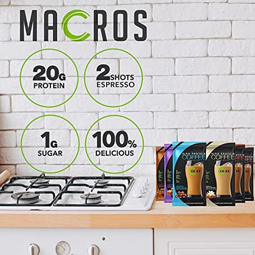 Paquete de Muestras de Café Helado Chike Alto en Proteínas, 20 G de Proteína, 2 Tazas de Espresso, 1 G de Azúcar, Keto y Sin Gluten, 6 Paquetes - imagen 3