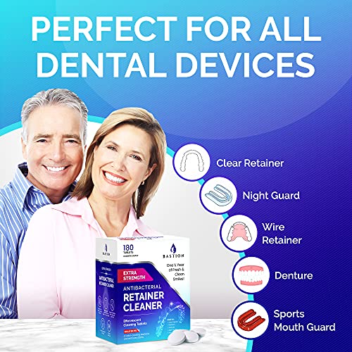 Limpiador de Retenedores y Dentaduras - 180 Tabletas Efervescentes, Suministro para 6 Meses, Elimina Manchas, Olores y Placa de Alineadores y Guardas - imagen 4