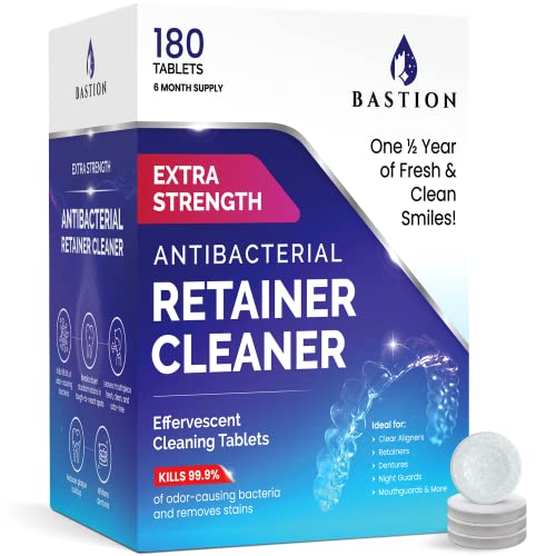 Limpiador de Retenedores y Dentaduras - 180 Tabletas Efervescentes, Suministro para 6 Meses, Elimina Manchas, Olores y Placa de Alineadores y Guardas - imagen 8