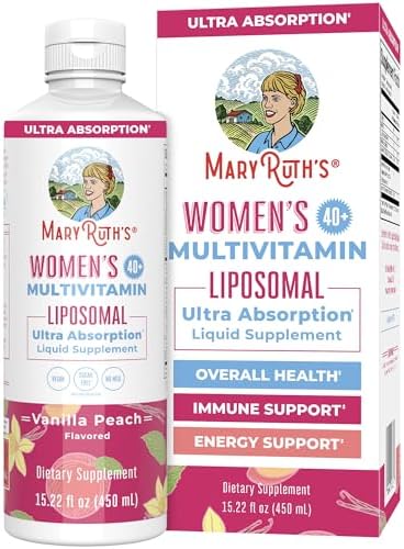 Multivitamínico Liposomal MaryRuth’s para Mujeres 40+ | Suplemento para Inmunidad y Menopausia | Vegano, Sin Azúcar, No Transgénico | 15.22 Fl Oz - imagen 1