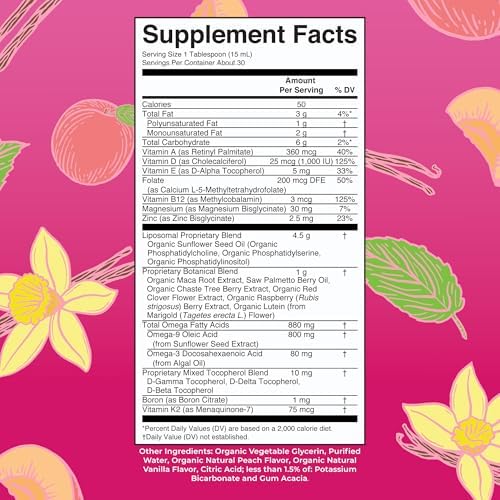 Multivitamínico Liposomal MaryRuth’s para Mujeres 40+ | Suplemento para Inmunidad y Menopausia | Vegano, Sin Azúcar, No Transgénico | 15.22 Fl Oz - imagen 2