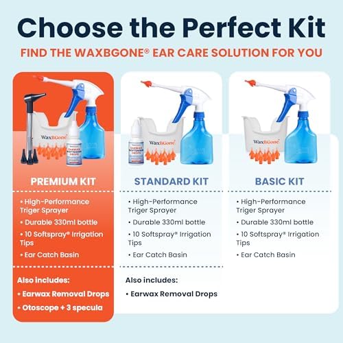 Kit de Remoción de Cerumen WaxBGone con Puntas de Irrigación SoftSpray, Pulverizador 4X y Cuenca para Oídos - Kit de Limpieza Seguro y Suave para - imagen 4