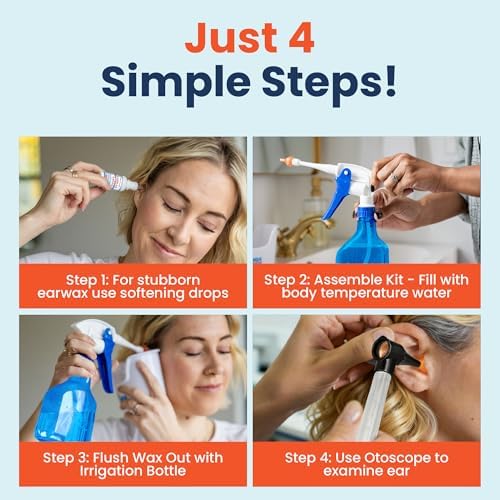 Kit de Remoción de Cerumen WaxBGone con Puntas de Irrigación SoftSpray, Pulverizador 4X y Cuenca para Oídos - Kit de Limpieza Seguro y Suave para - imagen 8