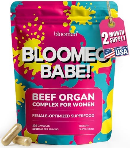 Suplemento de Órganos de Res para Mujeres – Hígado, Útero, Ovario, Corazón, Riñón de Ganado Alimentado con Pasto – Más de 30 Nutrientes para - imagen 1