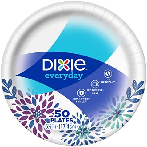 Platos de Postre de Papel Dixie, 6 7/8 Pulgadas, Paquete de 50 unidades - imagen 2