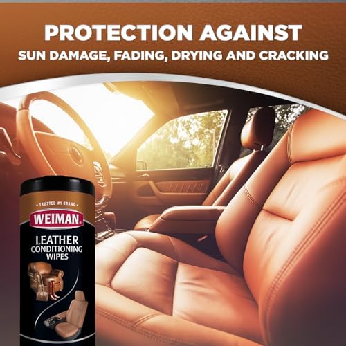 Limpiador y Acondicionador de Cuero Weiman - Limpia, Restaura y Protege el Cuero, Protección UV para Evitar Grietas y Desvanecimiento, Para Asientos - imagen 4