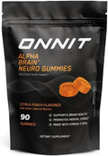 Gomitas ONNIT Alpha Brain Neuro Focus, Veganas y No OGM, con Omega-3, Luteína, Zeaxantina y Cafeína, Suplemento para Cerebro y Enfoque, Sabor - imagen 1