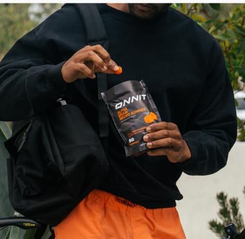 Gomitas ONNIT Alpha Brain Neuro Focus, Veganas y No OGM, con Omega-3, Luteína, Zeaxantina y Cafeína, Suplemento para Cerebro y Enfoque, Sabor - imagen 7