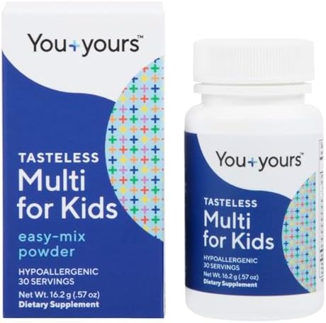 Polvo Multivitamínico Sin Sabor You+yours para Niños y Bebés - Sin Endulzantes, Sabores, Colorantes ni Conservadores. 30 Porciones. - imagen 1