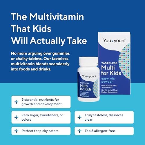 Polvo Multivitamínico Sin Sabor You+yours para Niños y Bebés - Sin Endulzantes, Sabores, Colorantes ni Conservadores. 30 Porciones. - imagen 3