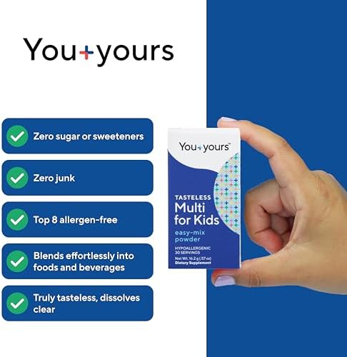 Polvo Multivitamínico Sin Sabor You+yours para Niños y Bebés - Sin Endulzantes, Sabores, Colorantes ni Conservadores. 30 Porciones. - imagen 4