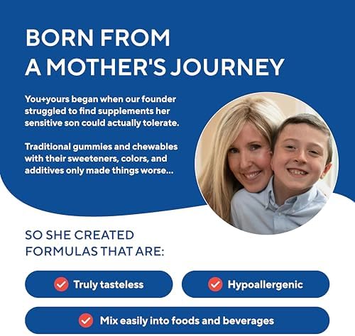Polvo Multivitamínico Sin Sabor You+yours para Niños y Bebés - Sin Endulzantes, Sabores, Colorantes ni Conservadores. 30 Porciones. - imagen 7