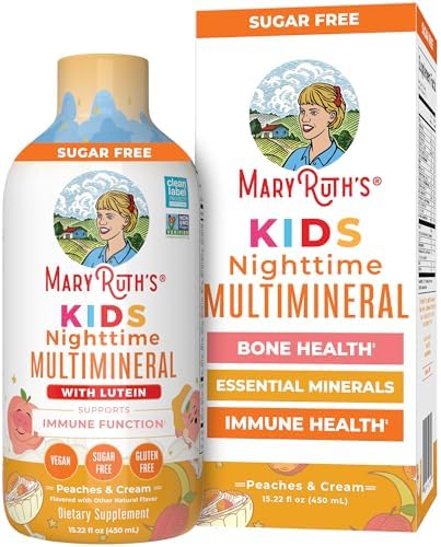 Multivitamínico Líquido Nocturno para Niños de MaryRuth's | Salud Ósea | Función Inmunológica | Suplemento para la Hora de Dormir | 15.22 fl oz - imagen 1