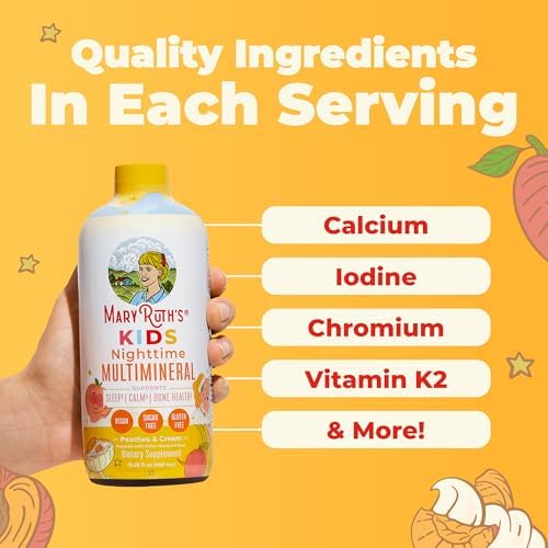 Multivitamínico Líquido Nocturno para Niños de MaryRuth's | Salud Ósea | Función Inmunológica | Suplemento para la Hora de Dormir | 15.22 fl oz - imagen 5