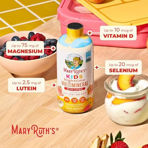 Multivitamínico Líquido Nocturno para Niños de MaryRuth's | Salud Ósea | Función Inmunológica | Suplemento para la Hora de Dormir | 15.22 fl oz - imagen 6