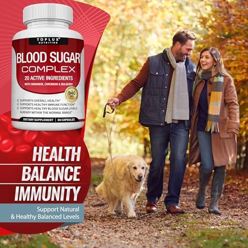Suplemento Complejo de Azúcar en Sangre - Apoya Niveles Saludables de Azúcar en Sangre, Natural con Canela, Melón Amargo, Cromo, Morera, Ácido Alfa - imagen 6