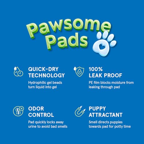 Pañales para Cachorros y Perros - Paquete de 100 Unidades de 22 x 22 - Pads Desechables Impermeables y de Secado Rápido para Entrenamiento de Mascotas - imagen 2