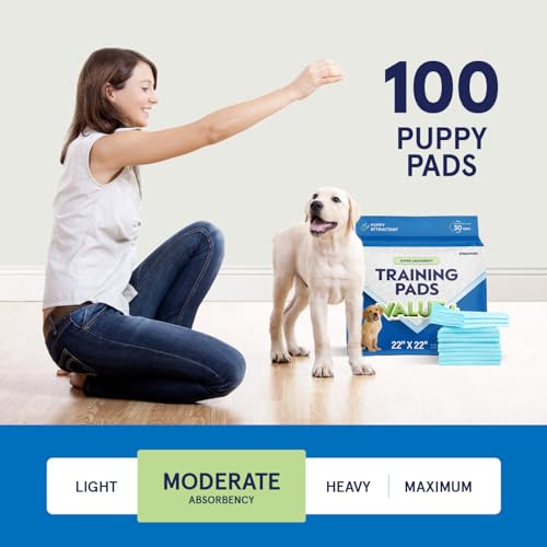 Pañales para Cachorros y Perros - Paquete de 100 Unidades de 22 x 22 - Pads Desechables Impermeables y de Secado Rápido para Entrenamiento de Mascotas - imagen 4