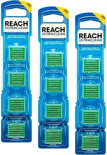 Cabezas Desechables Listerine Ultraclean Access Flossers con Cristales de Menta Fresca 28 Unidades (Paquete de 3) - imagen 1