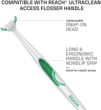 Cabezas Desechables Listerine Ultraclean Access Flossers con Cristales de Menta Fresca 28 Unidades (Paquete de 3) - imagen 4