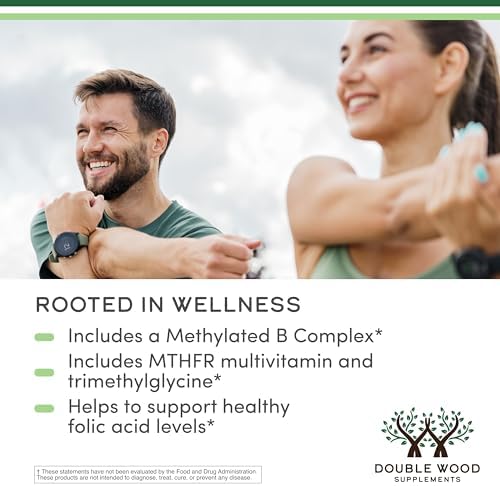 Multivitamínico Metilado (Vitaminas Metiladas y Activadas - Complejo B Metilado con Trimetilglicina (TMG) y Metilfolato) 120 Cápsulas de Double Wood, - imagen 4