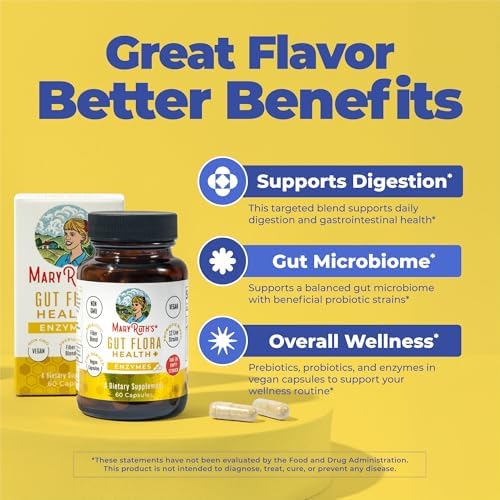 MARYRUTH'S Gut Flora Health+ Enzimas | Enzimas Digestivas Prebióticas y Probióticas para un Intestino Saludable | 60 Cápsulas | Hasta 2 Meses de - imagen 4