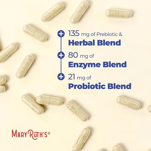 MARYRUTH'S Gut Flora Health+ Enzimas | Enzimas Digestivas Prebióticas y Probióticas para un Intestino Saludable | 60 Cápsulas | Hasta 2 Meses de - imagen 7