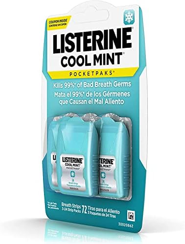 Listerine Cool Mint Pocketpaks, tiras para el aliento, paquete de 12-24 tiras, total de 288 tiras - imagen 5