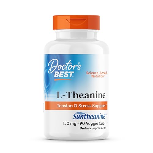 L-Theanine de Doctor's Best con Suntheanine, Reduce Estrés y Mejora Sueño, No GMO, Sin Gluten, Vegano, 150 mg (DRB-00197), 90 Cápsulas - imagen 2