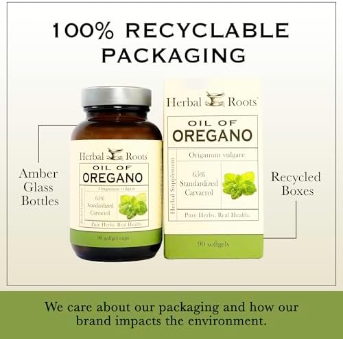 Aceite de Orégano Herbal Roots - Aceite de Orégano Mediterráneo - 90 Cápsulas Blandas Fáciles de Tragar - Extra Fuerte 150mg - imagen 5