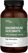 Glicinato de Magnesio Puro 500mg - Suplemento de Magnesio Quelado, Cápsulas de Alta Absorción para el Sueño con MCT Orgánico (120 Cápsulas) - imagen 1