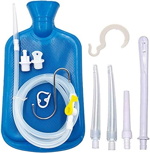 Kit de Enema Smokitcen – Bolsa de Enema de 2L – Manguera de Silicón de 5.0 pies – 5 Puntas Reutilizables de Diferentes Tamaños – Flujo de Agua - imagen 1
