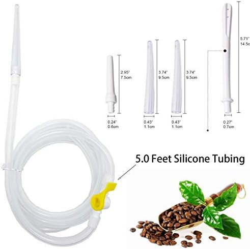 Kit de Enema Smokitcen – Bolsa de Enema de 2L – Manguera de Silicón de 5.0 pies – 5 Puntas Reutilizables de Diferentes Tamaños – Flujo de Agua - imagen 2