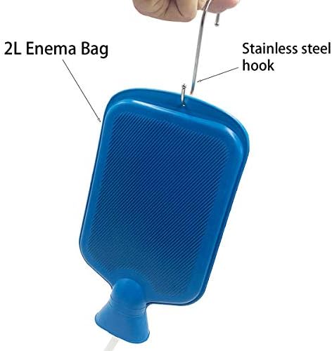 Kit de Enema Smokitcen – Bolsa de Enema de 2L – Manguera de Silicón de 5.0 pies – 5 Puntas Reutilizables de Diferentes Tamaños – Flujo de Agua - imagen 3