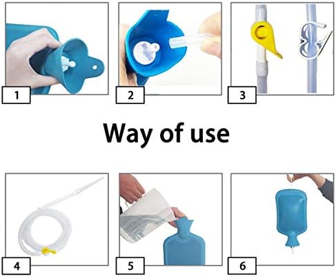 Kit de Enema Smokitcen – Bolsa de Enema de 2L – Manguera de Silicón de 5.0 pies – 5 Puntas Reutilizables de Diferentes Tamaños – Flujo de Agua - imagen 5