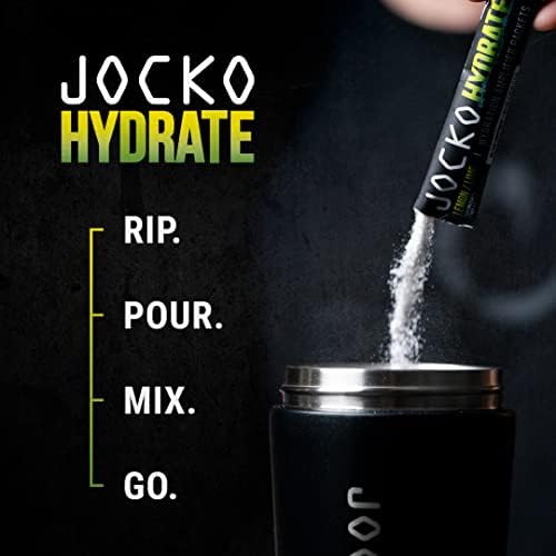 Jocko Fuel Hydrate - Paquetes de Electrolitos en Polvo Bajo en Azúcar para Hidratación y Recuperación (16 Paquetes) Sabor Limón Lima con Vitaminas - imagen 5