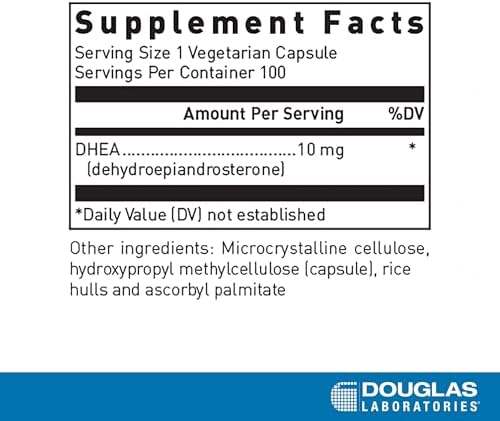 Cápsulas de DHEA 10 mg Micronizadas de Douglas Laboratories - Apoya el Equilibrio Hormonal, Inmunidad, Salud Cerebral, Ósea y Metabolismo - 100 - imagen 2